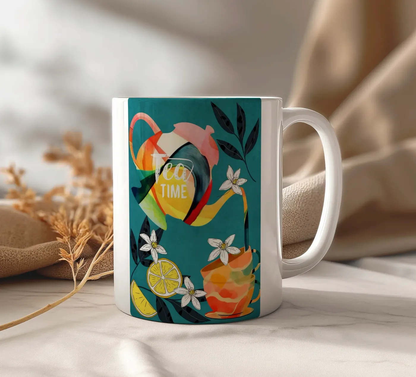 Tea Time ceramic mug by cityart
