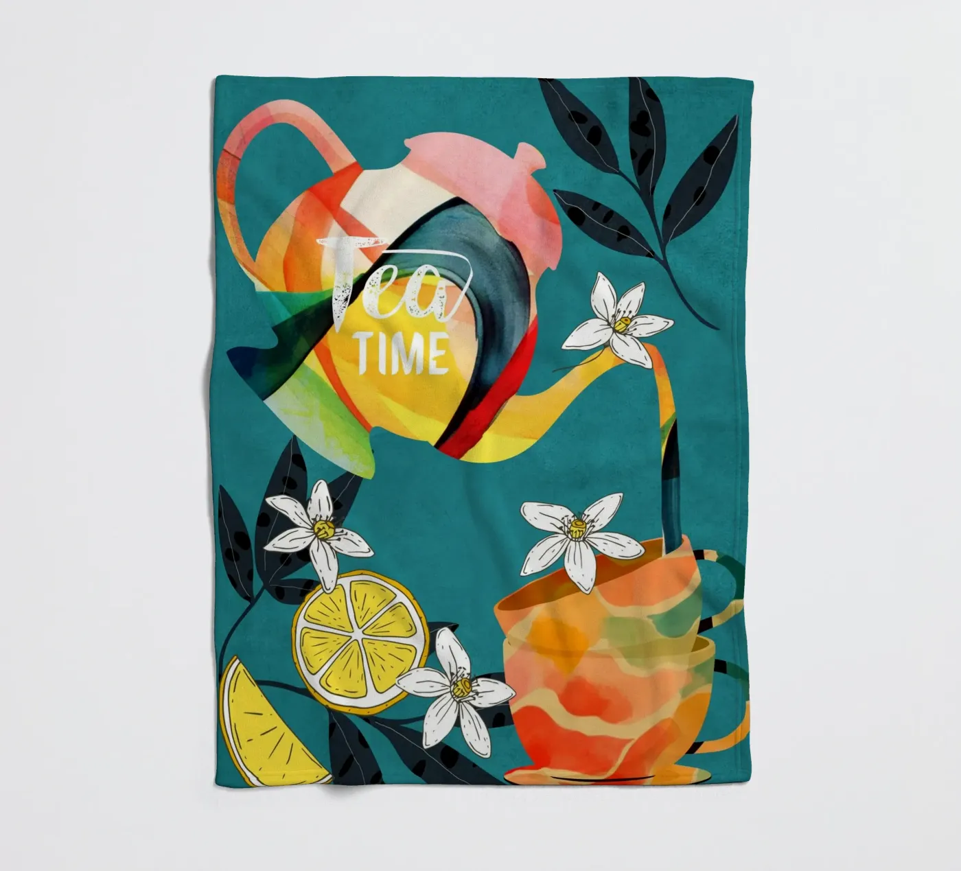 Tea Time Fleecedecke von cityart