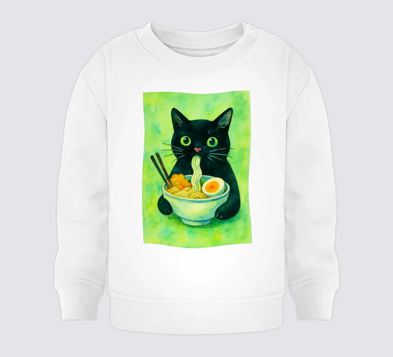 gatto divertente mangia felpa neonato da Mirage