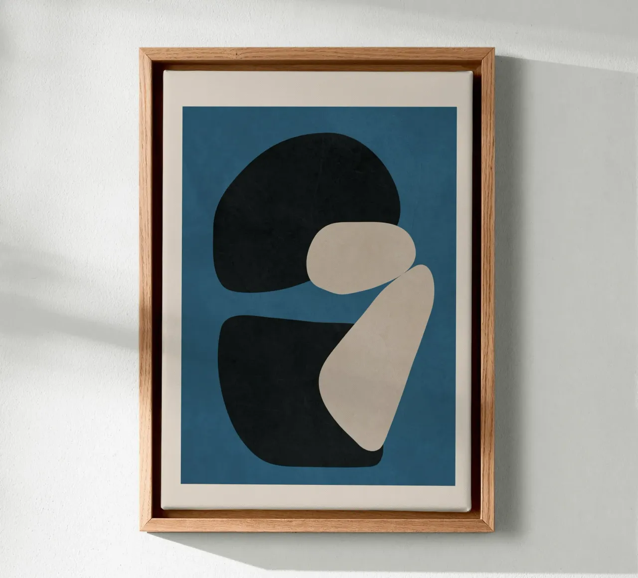 Abstract Balance 7 canvas met Baklijst van cityart