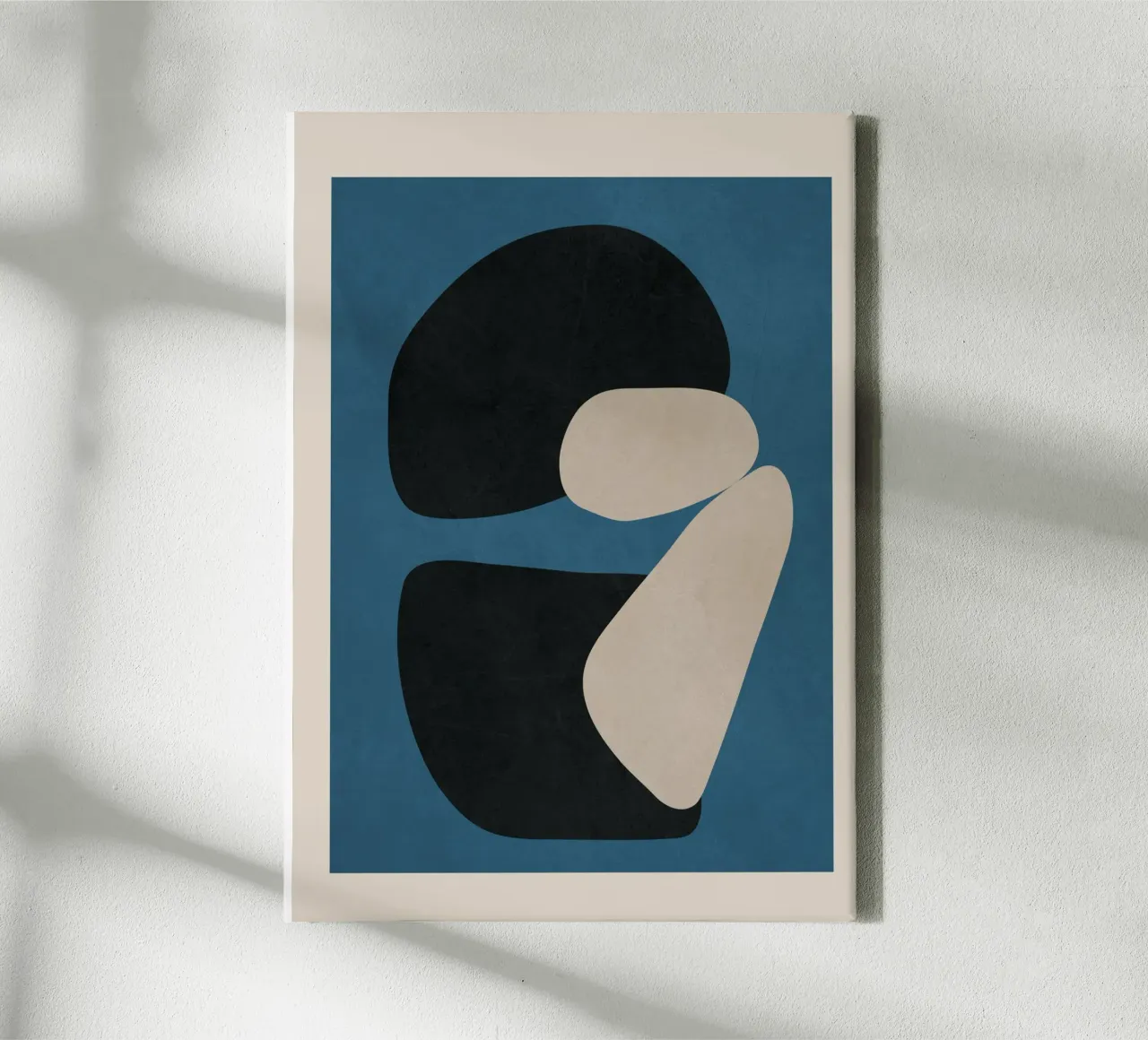 Abstract Balance 7 canvas met Baklijst van cityart