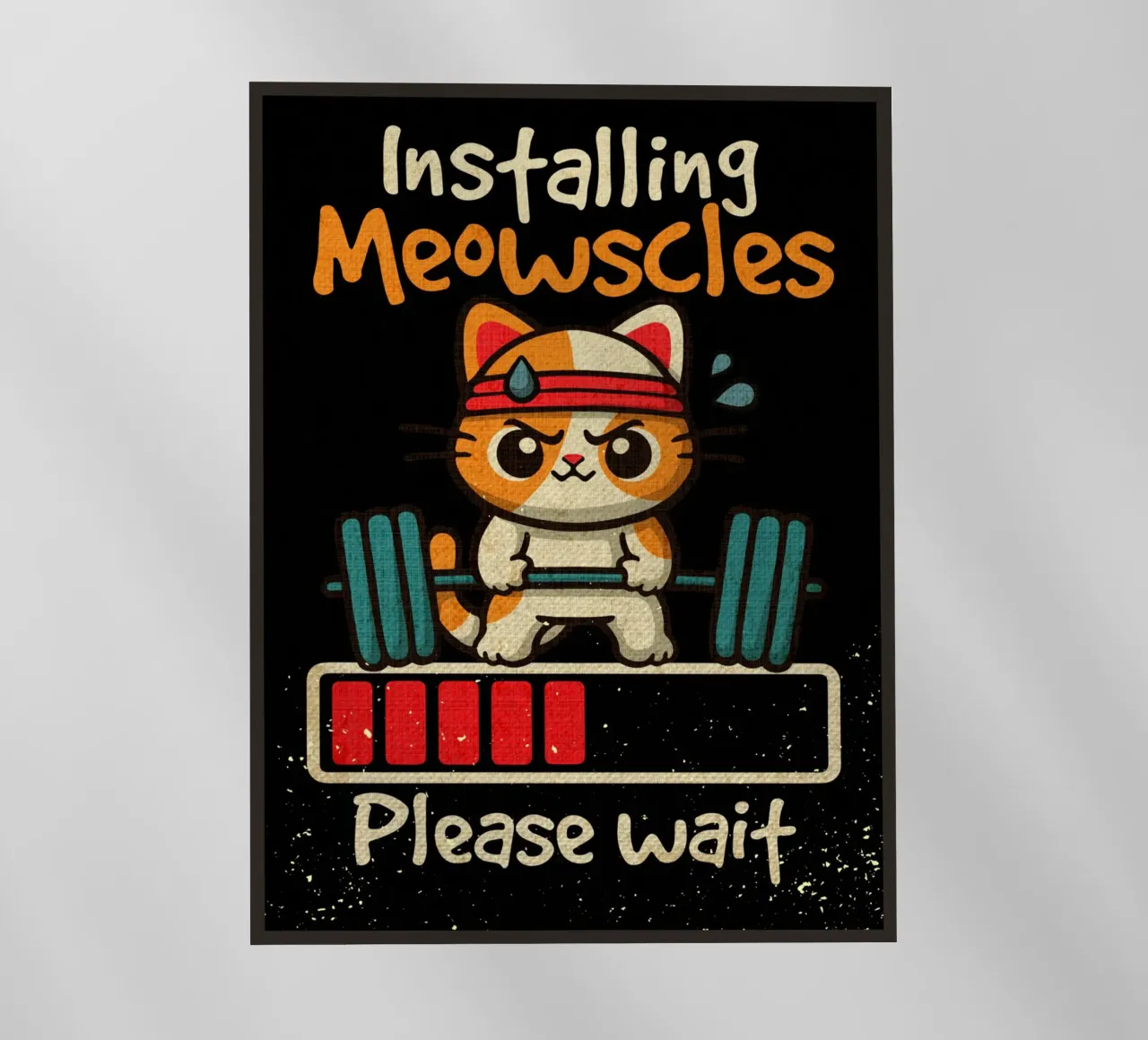 Installazione di meowscles pellicola backlit da Andrew S Morrison