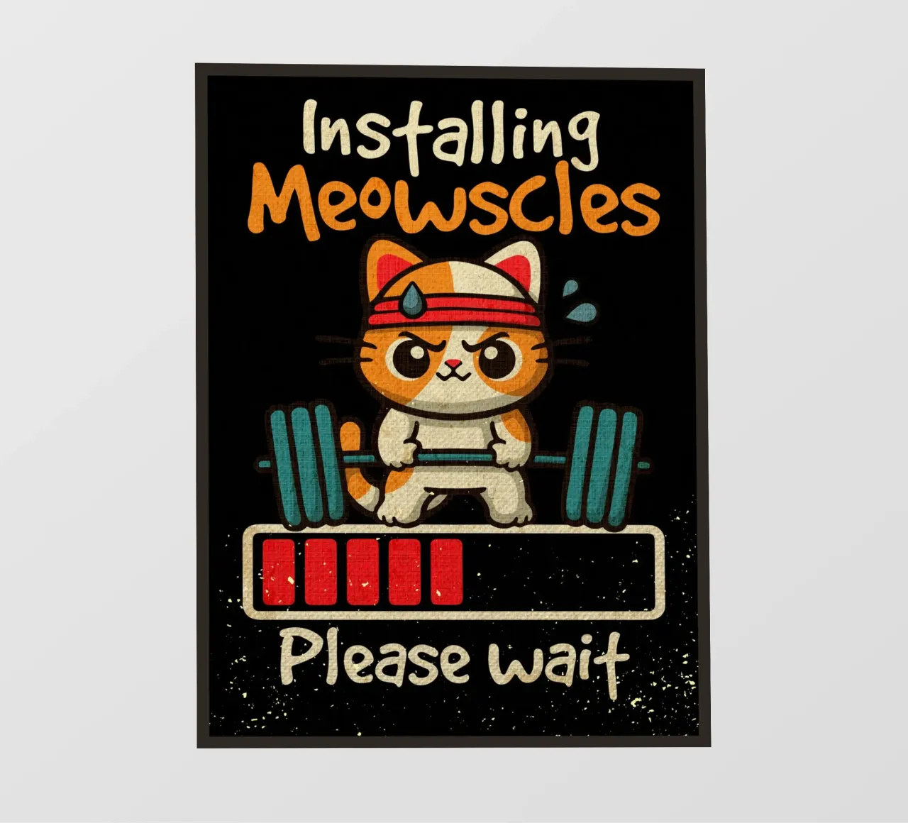Installazione di meowscles telo in pvc da Andrew S Morrison