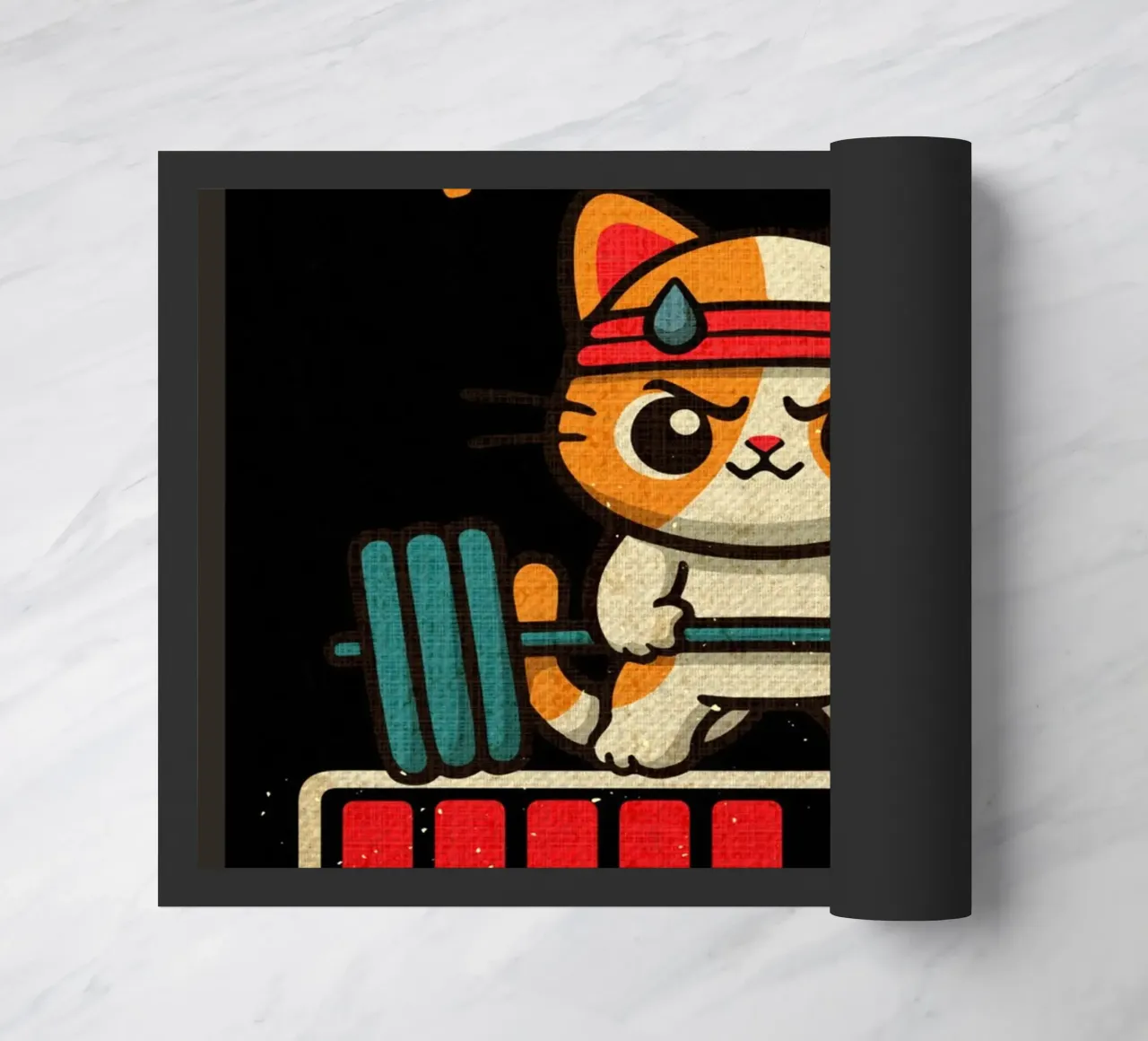 Installazione di meowscles zerbino da Andrew S Morrison