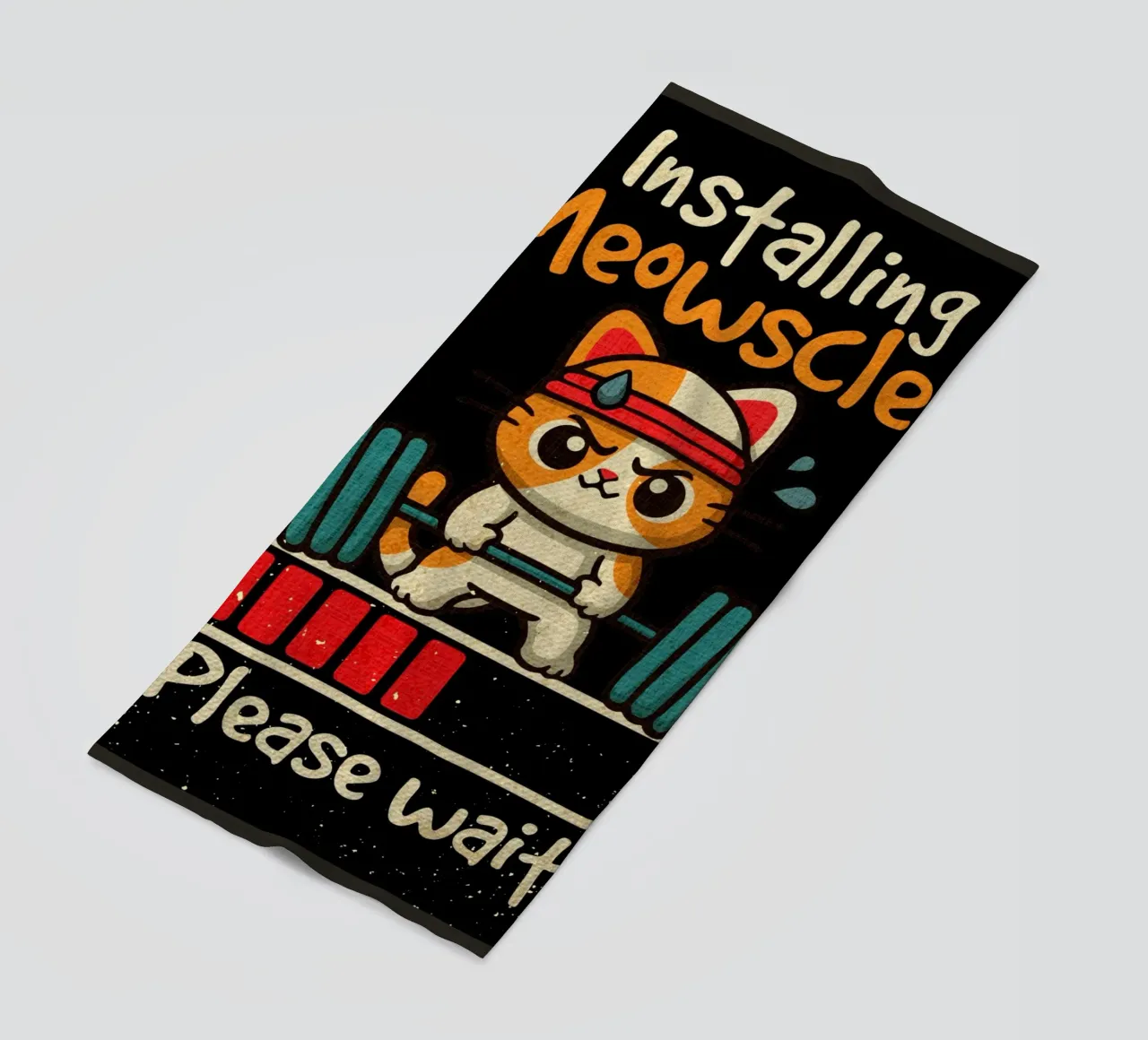 Installazione di meowscles telo mare da Andrew S Morrison