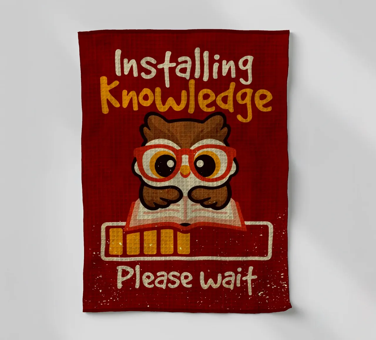 Installazione di knowledge owl canovaccio da cucina da Andrew S Morrison
