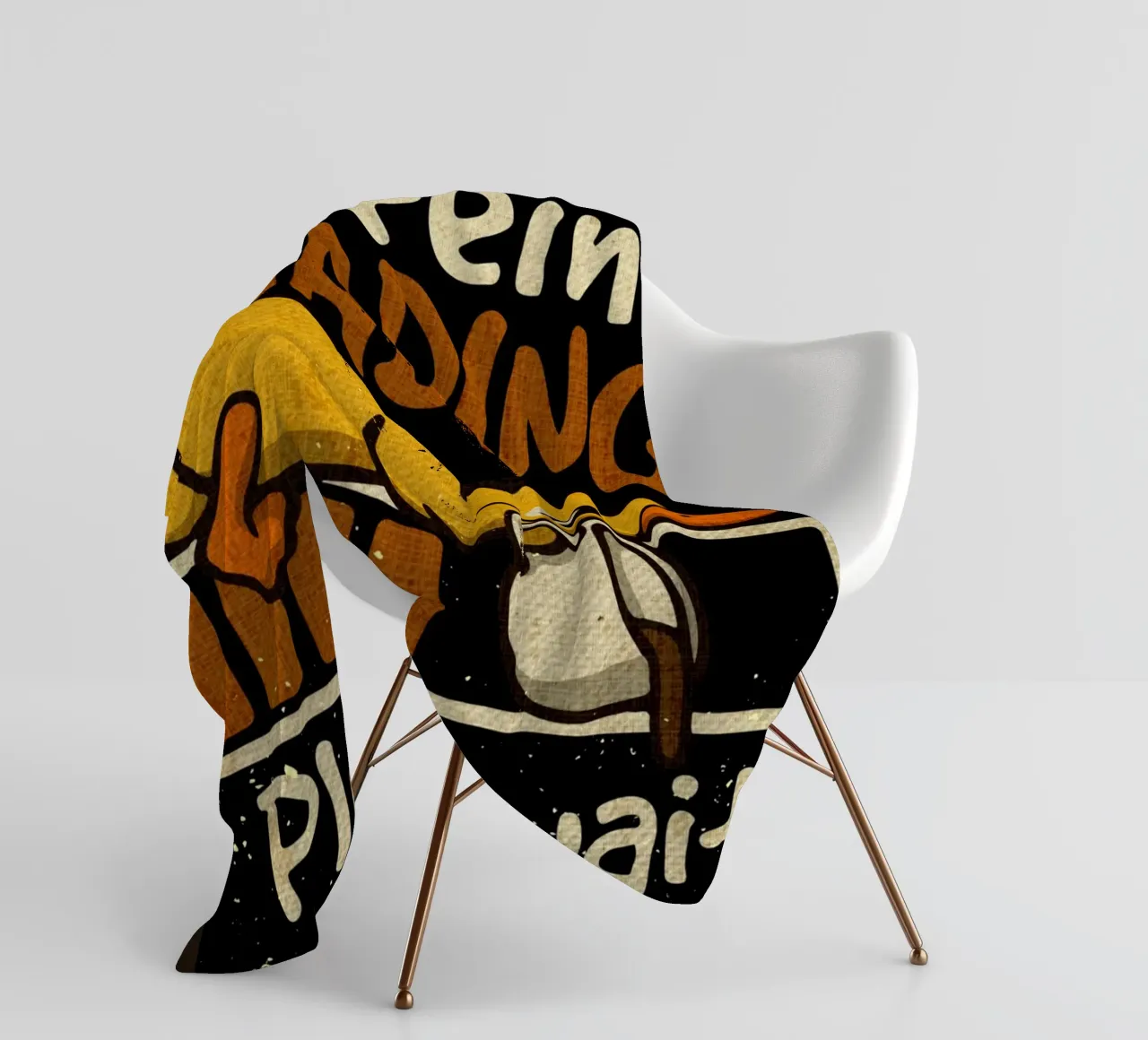 Caffeine loading duck fleece blanket by Andrew S Morrison