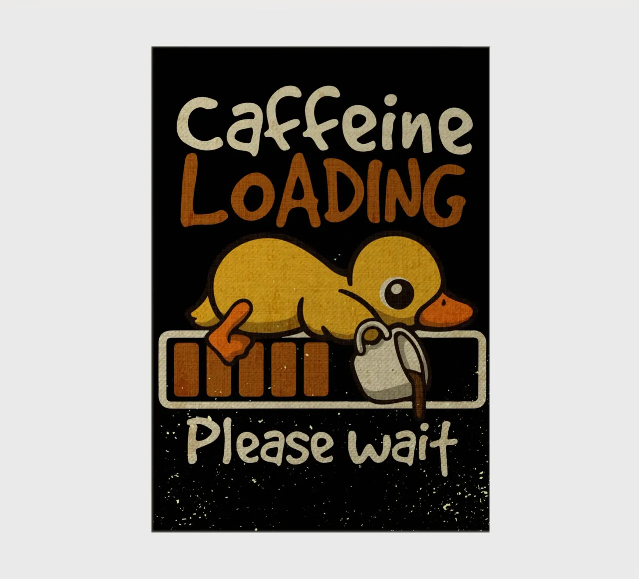 Caffeine loading duck notebook by Andrew S Morrison
