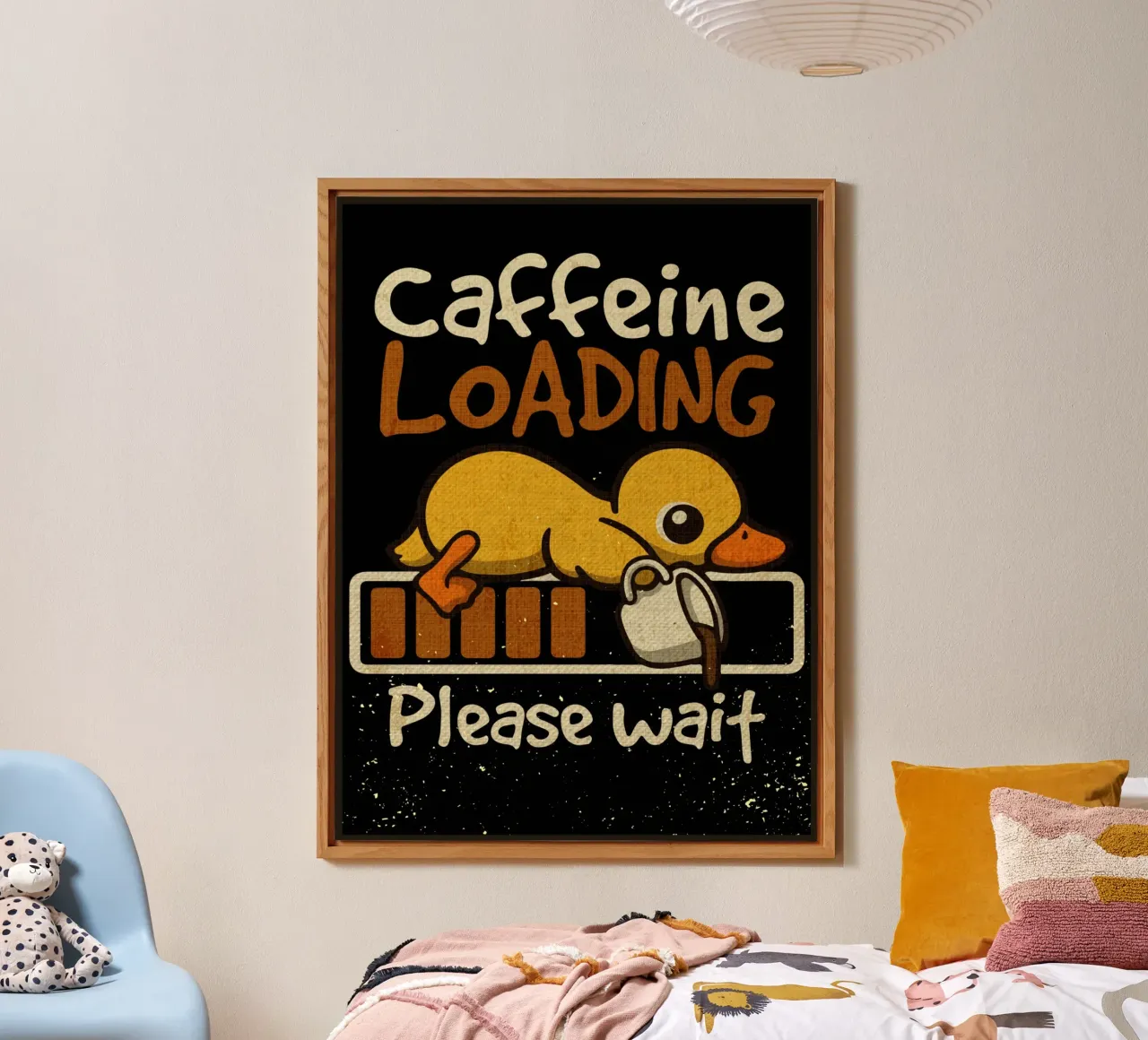 Caffeine loading duck alu-dibond by Andrew S Morrison