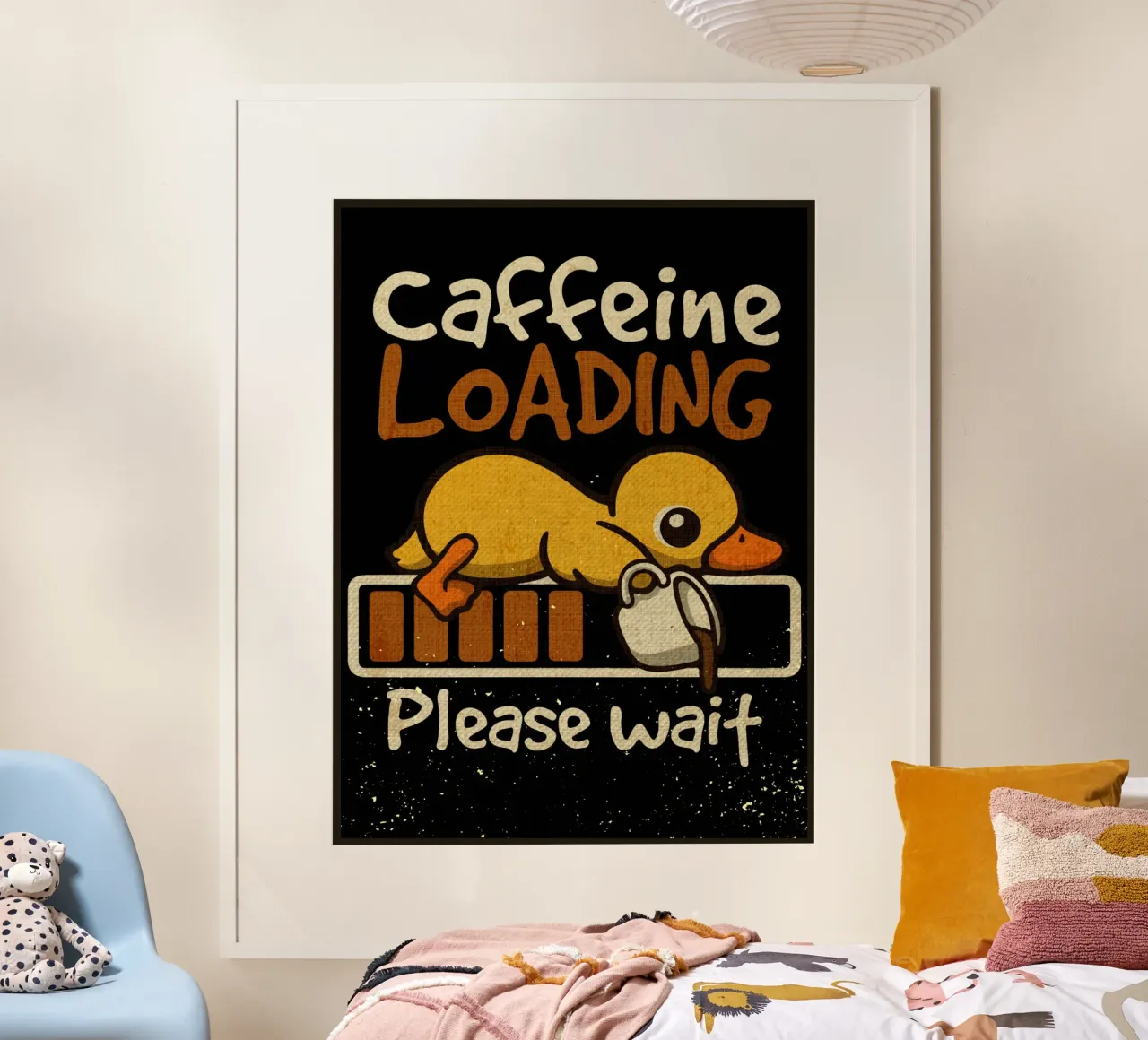 Caffeine loading duck hahnemühle by Andrew S Morrison