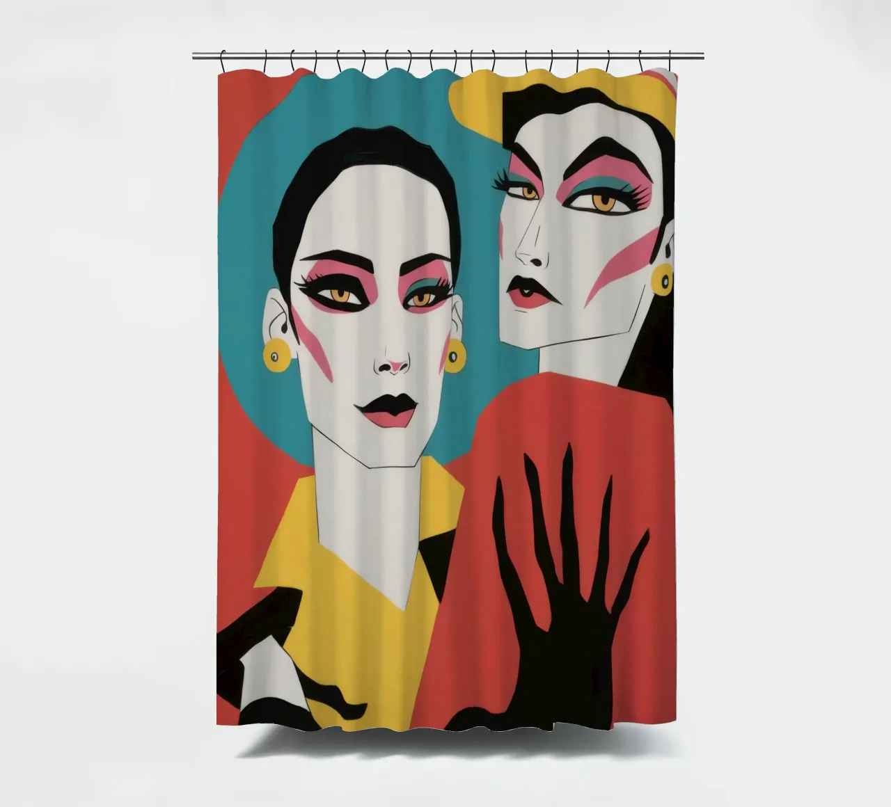 Legame cremisi noir tenda da doccia da Dream Gesso