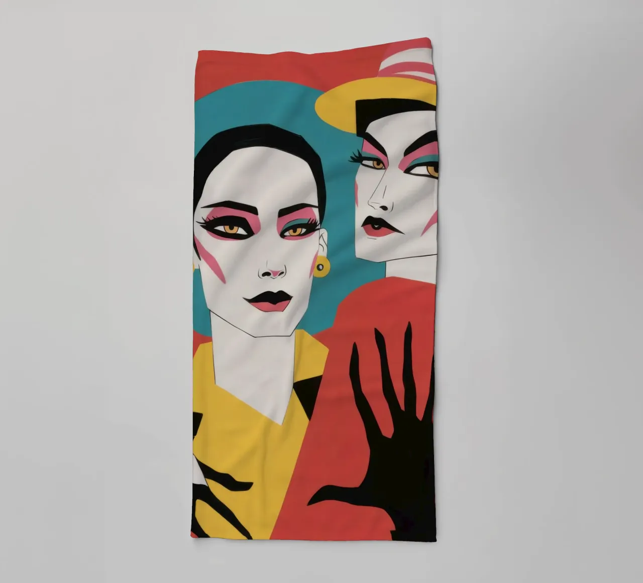 Legame cremisi noir asciugamano da bagno da Dream Gesso