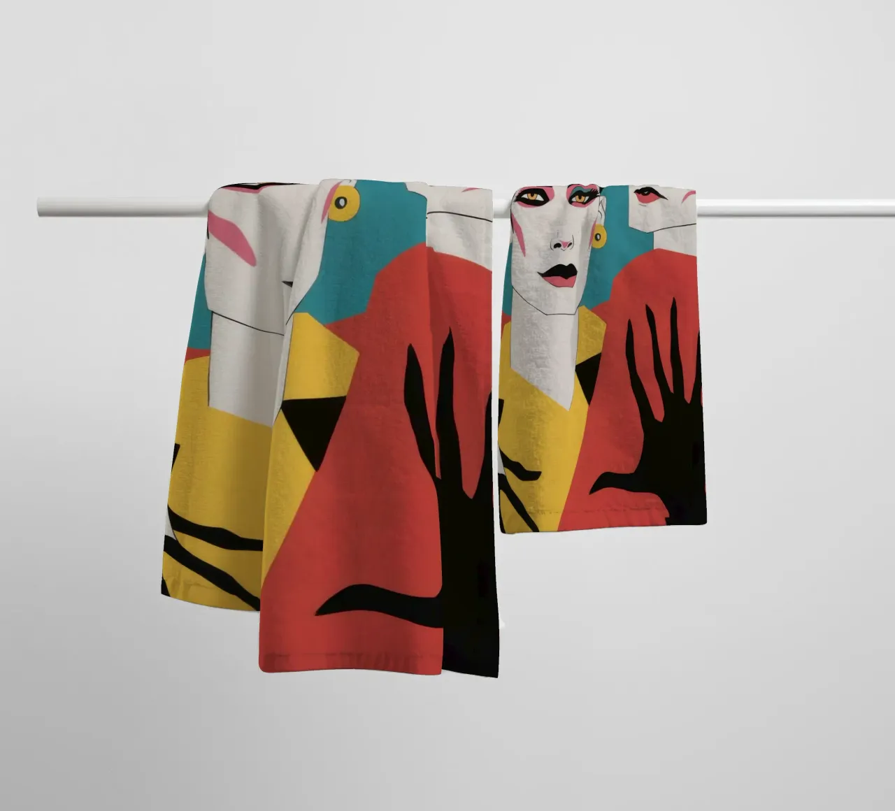Legame cremisi noir asciugamano da bagno da Dream Gesso