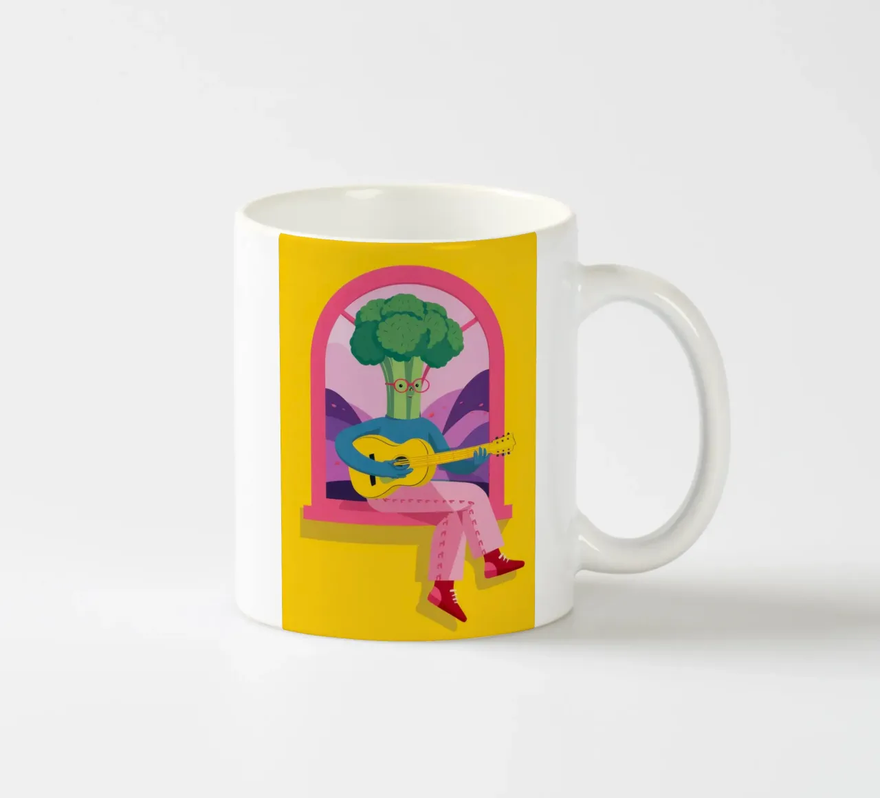 Broccoli Serenade Song tazza in ceramica da Rain Balance