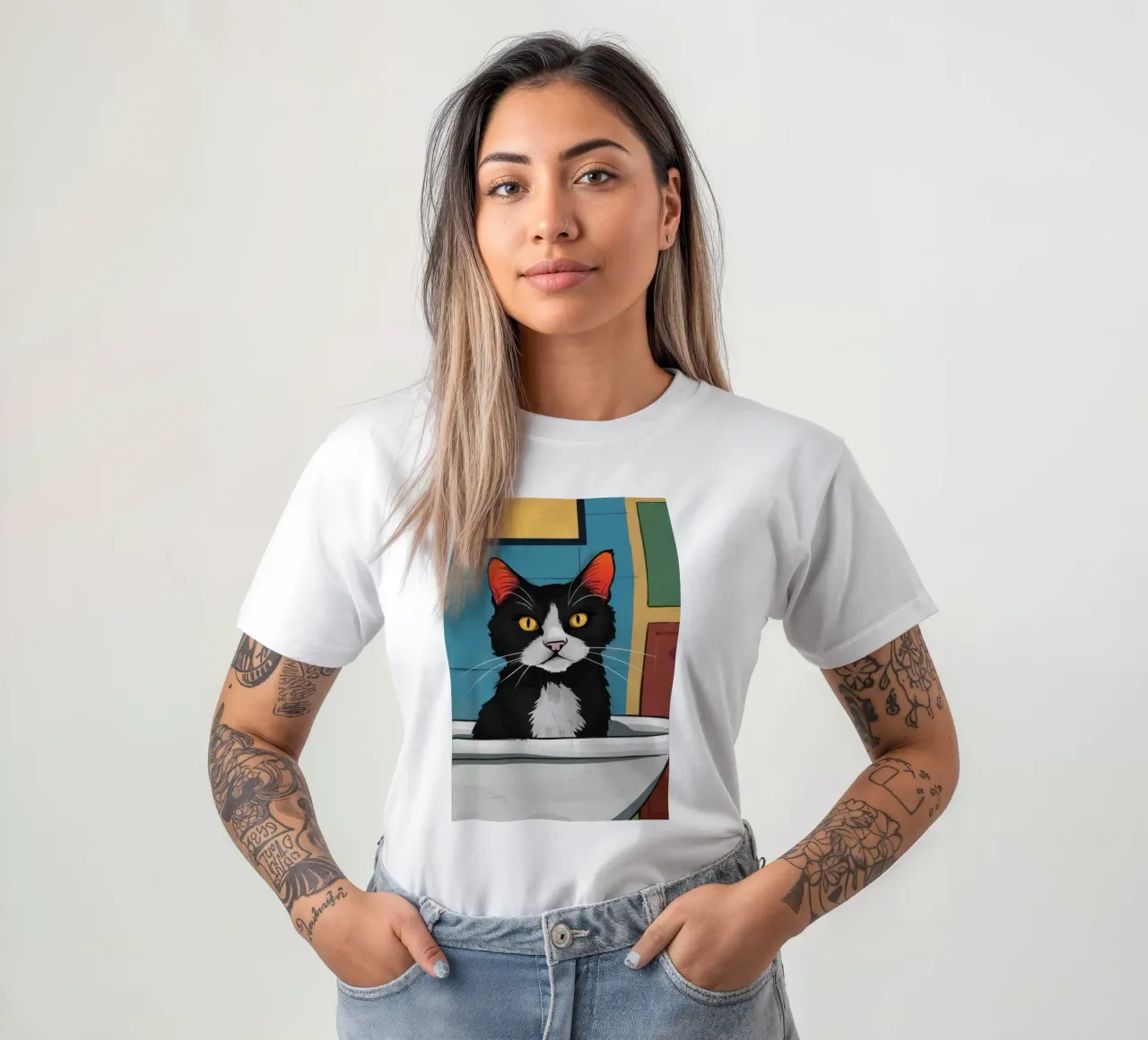 De badkamer loerder t-shirt van Ink Pulse
