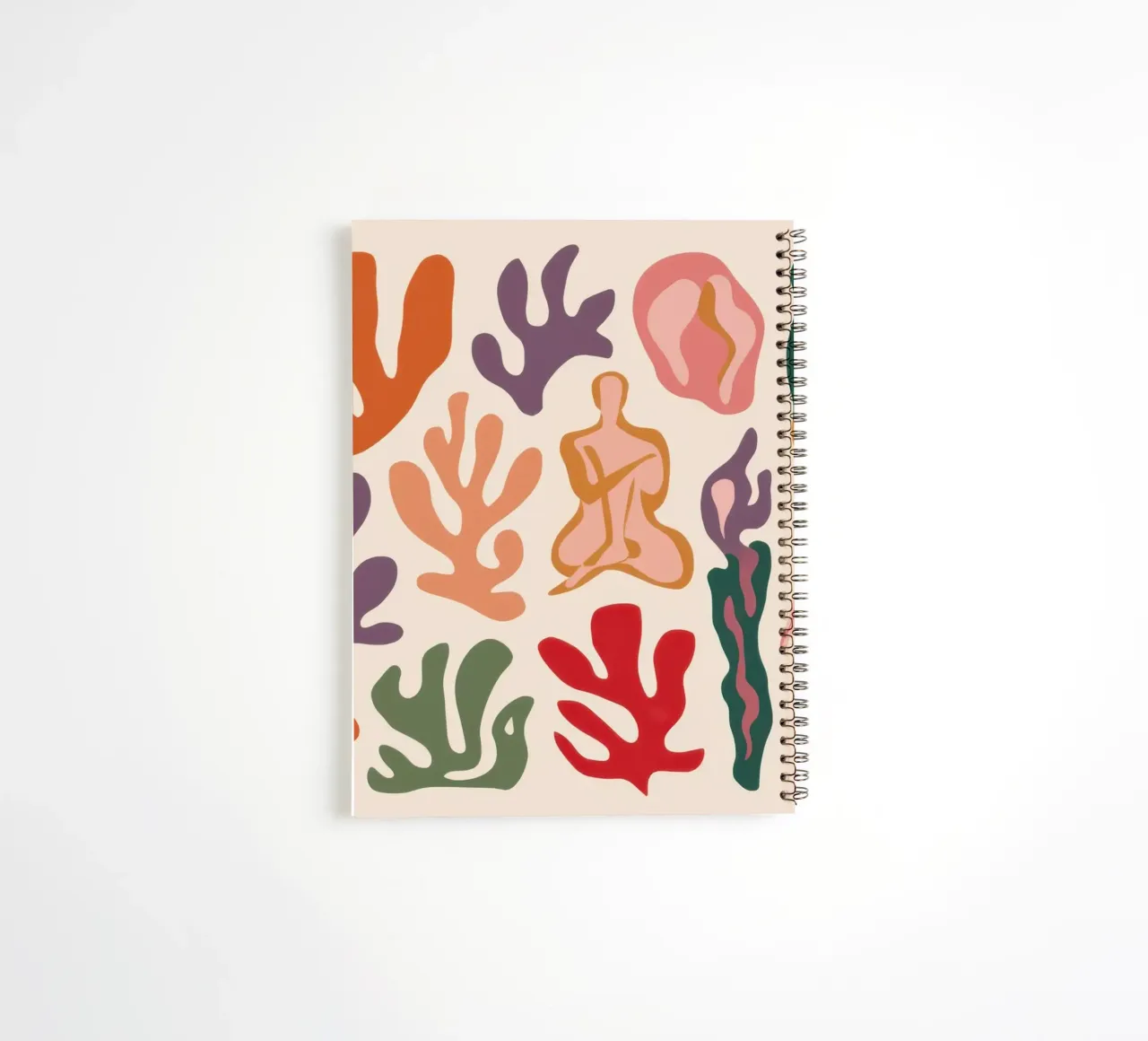 Maraoui Earthy Cutouts spiral notebook by Mythy Brush