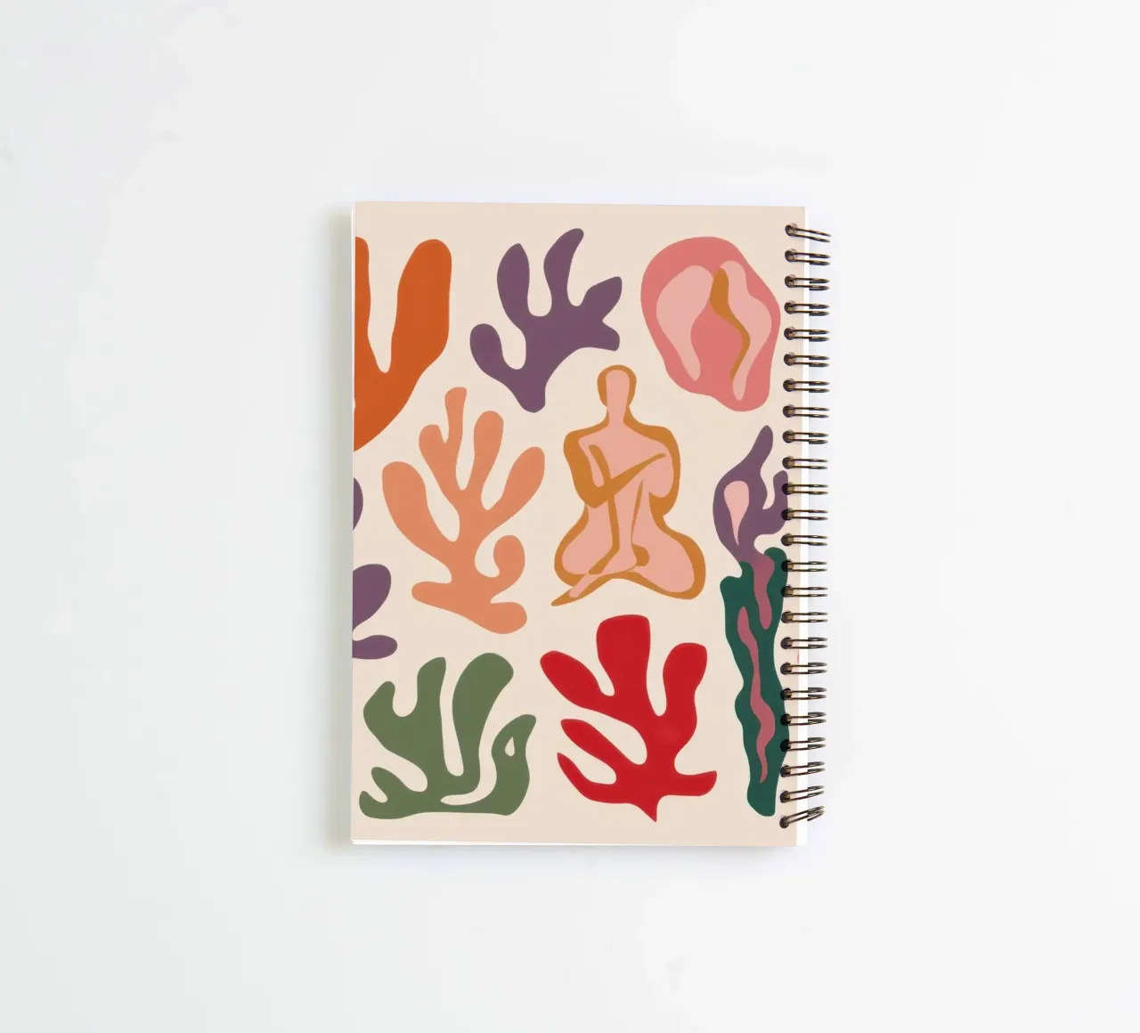Maraoui Earthy Cutouts spiral notebook by Mythy Brush