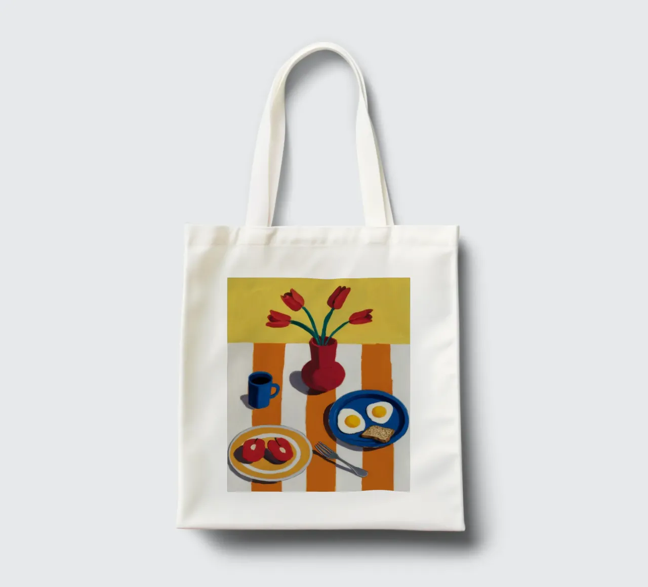 Colazione in fiore borsa in juta da Mythy Brush