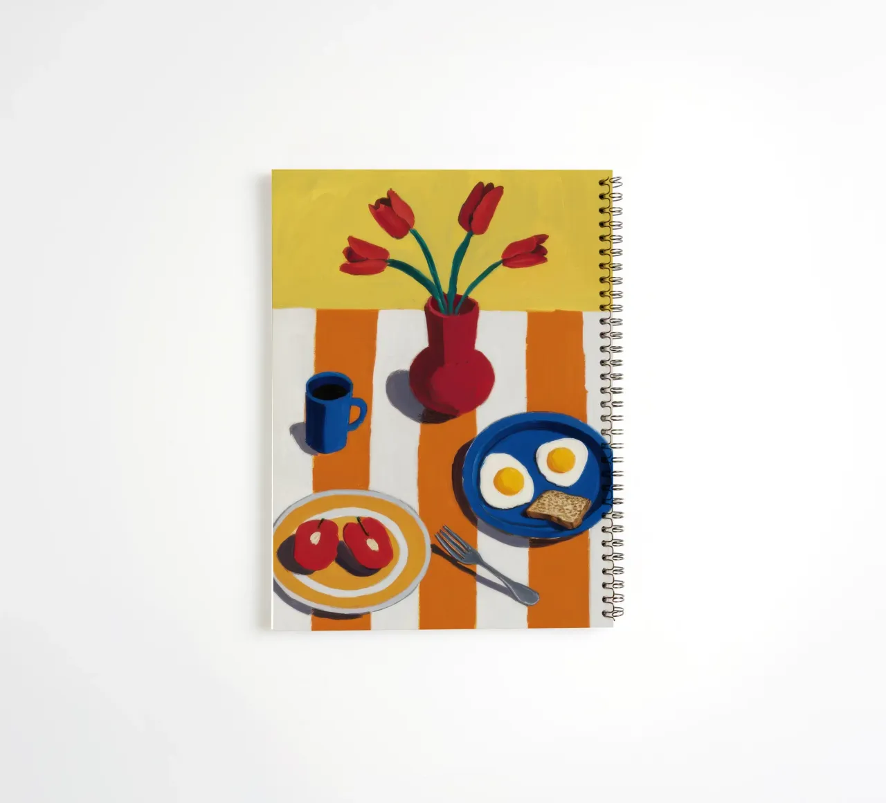 Breakfast in Bloom spiral notebook by Mythy Brush