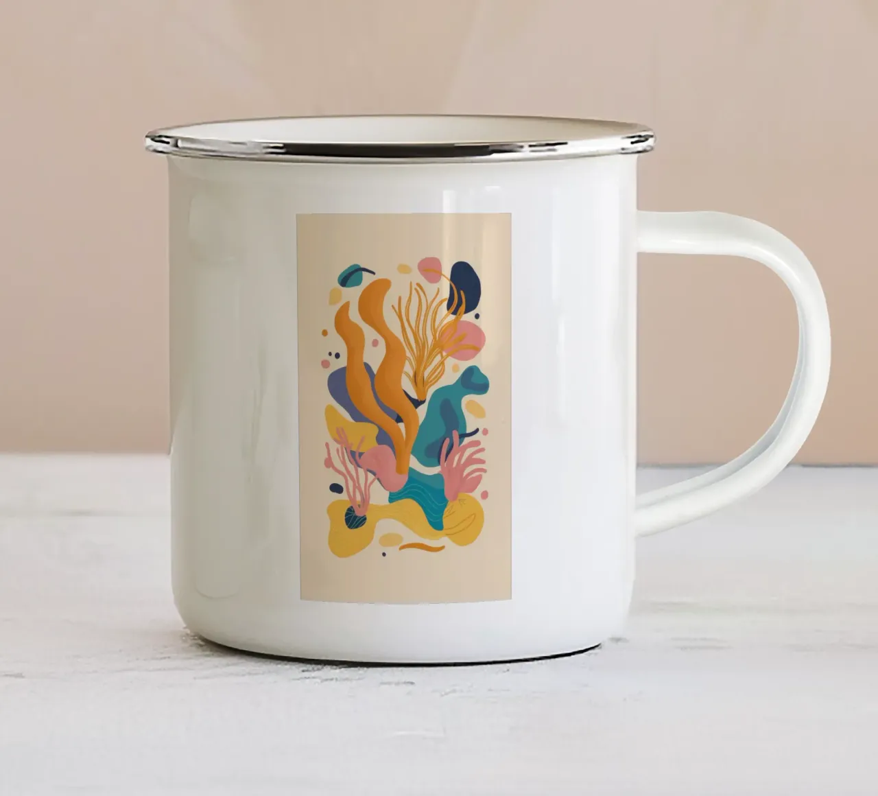 Sinfonia di forma terrestre tazza in smalto da Dream Gesso