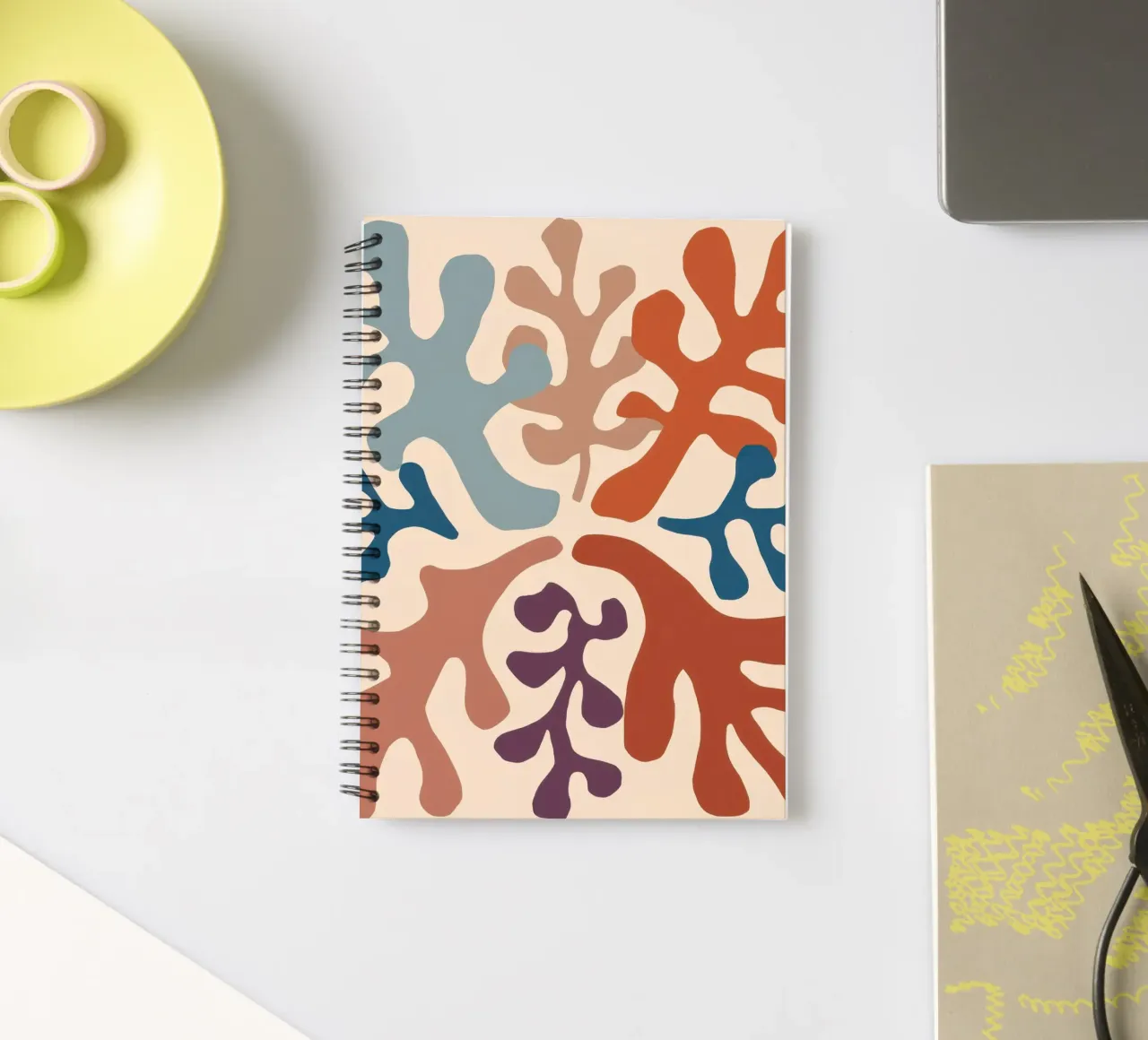Coral Reef Leaves spiral notebook by Reds Jays