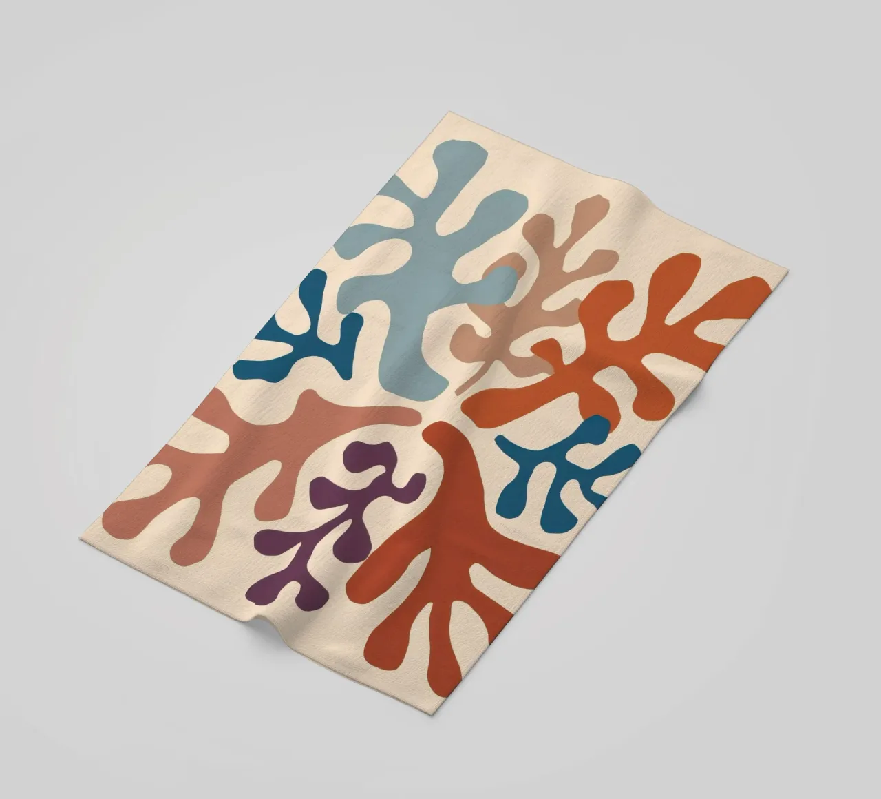 Coral Reef Leaves beach towel by Reds Jays
