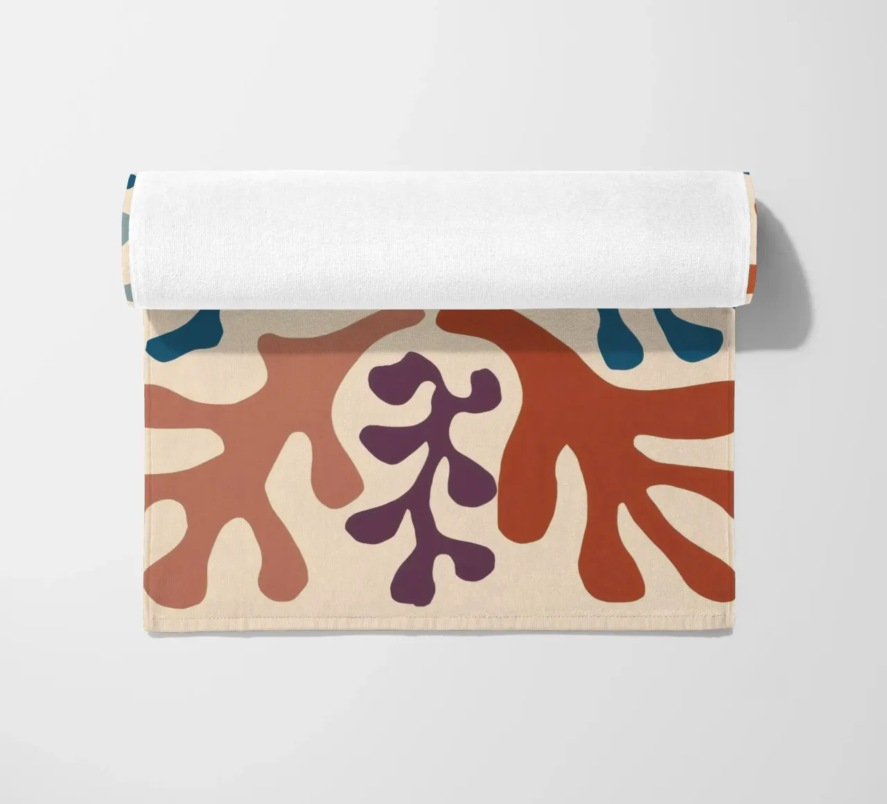 Coral Reef Leaves beach towel by Reds Jays