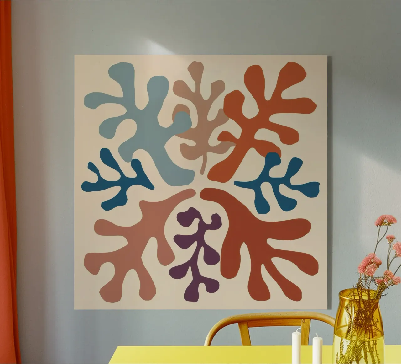 Coral Reef Leaves acrylic glass by Reds Jays