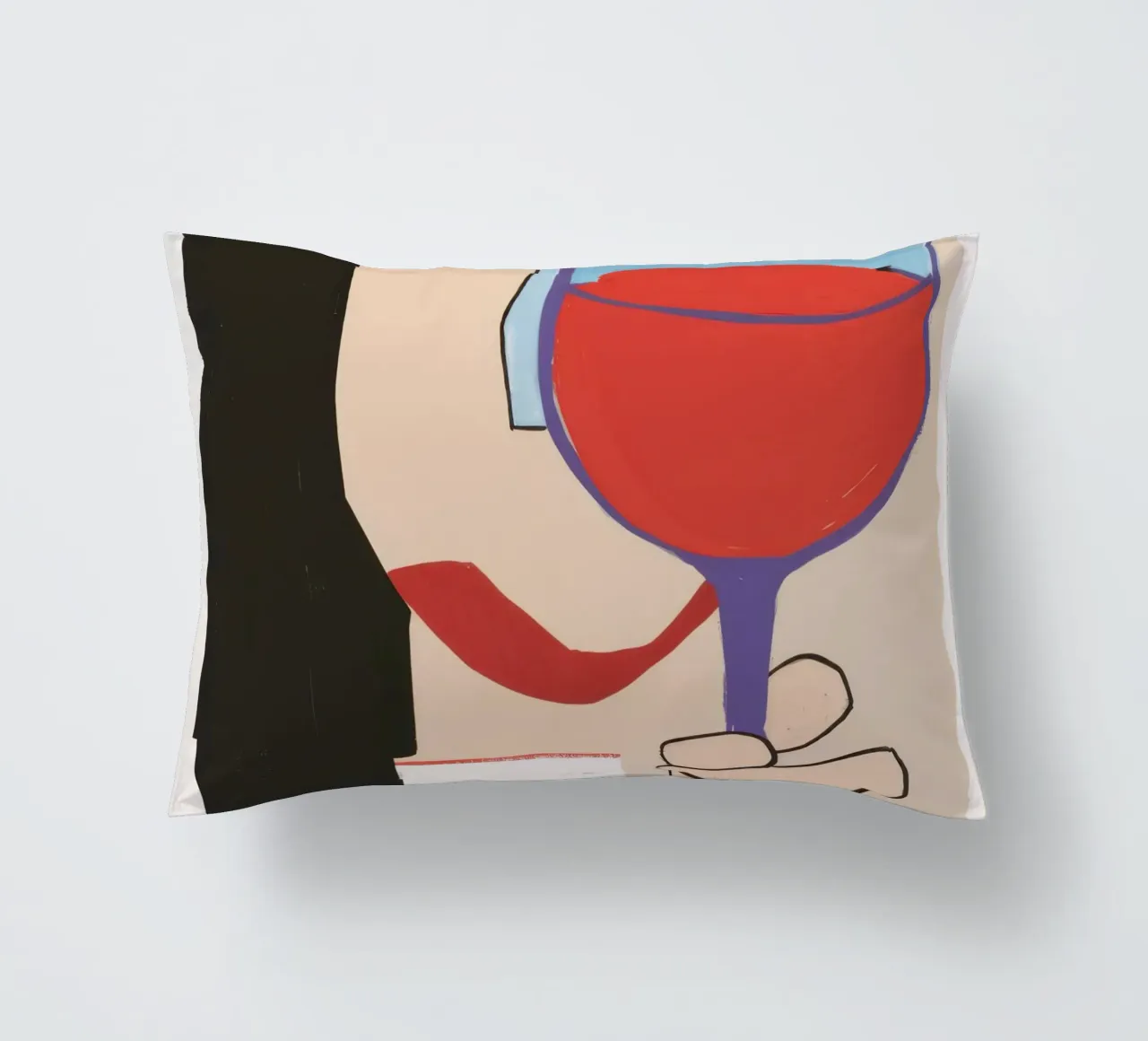 Lo sguardo del vino cuscino da Ink Pulse