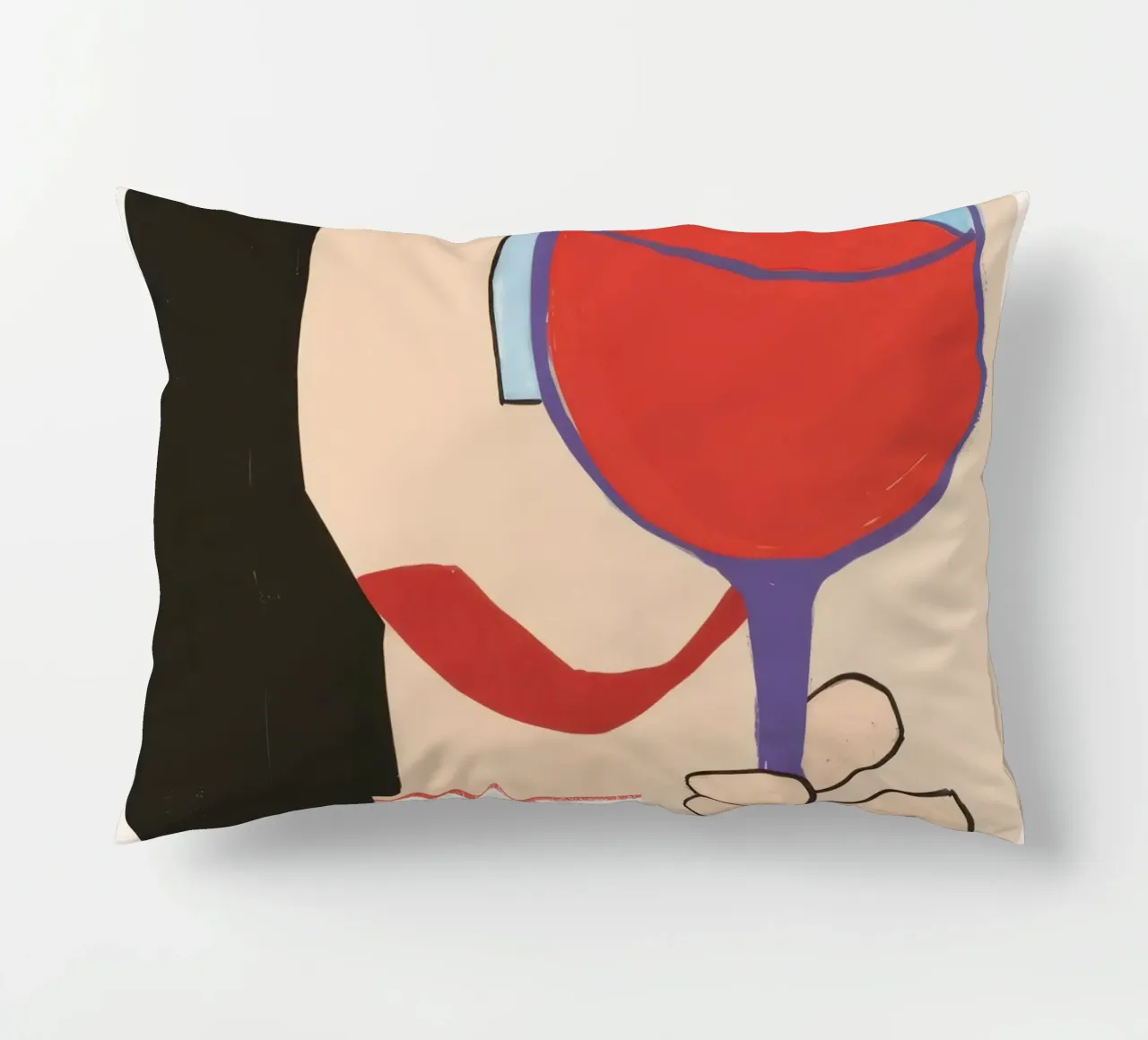 Lo sguardo del vino cuscino da Ink Pulse