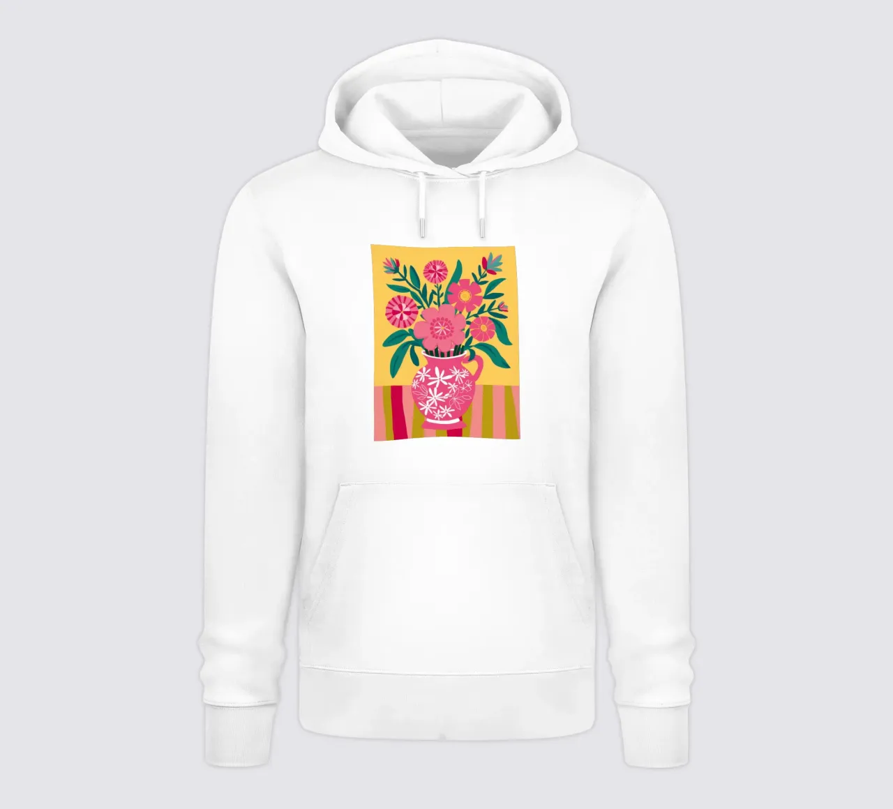 Gioia a righe fucsia felpa con cappuccio da Dream Gesso
