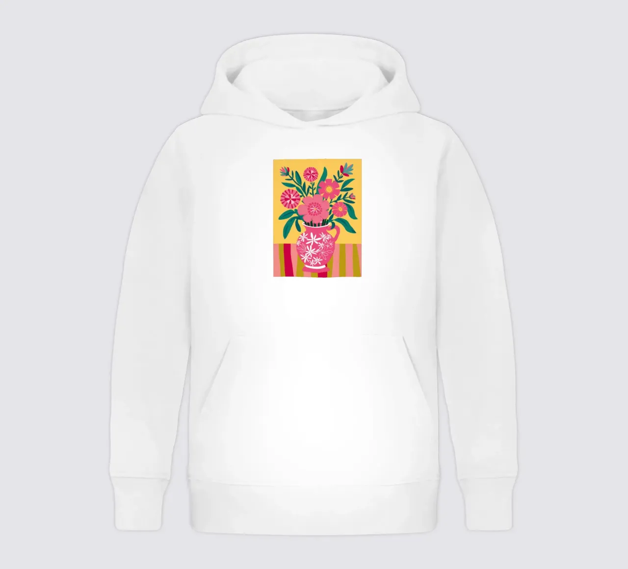 Gioia a righe fucsia felpa bambino con cappuccio da Dream Gesso