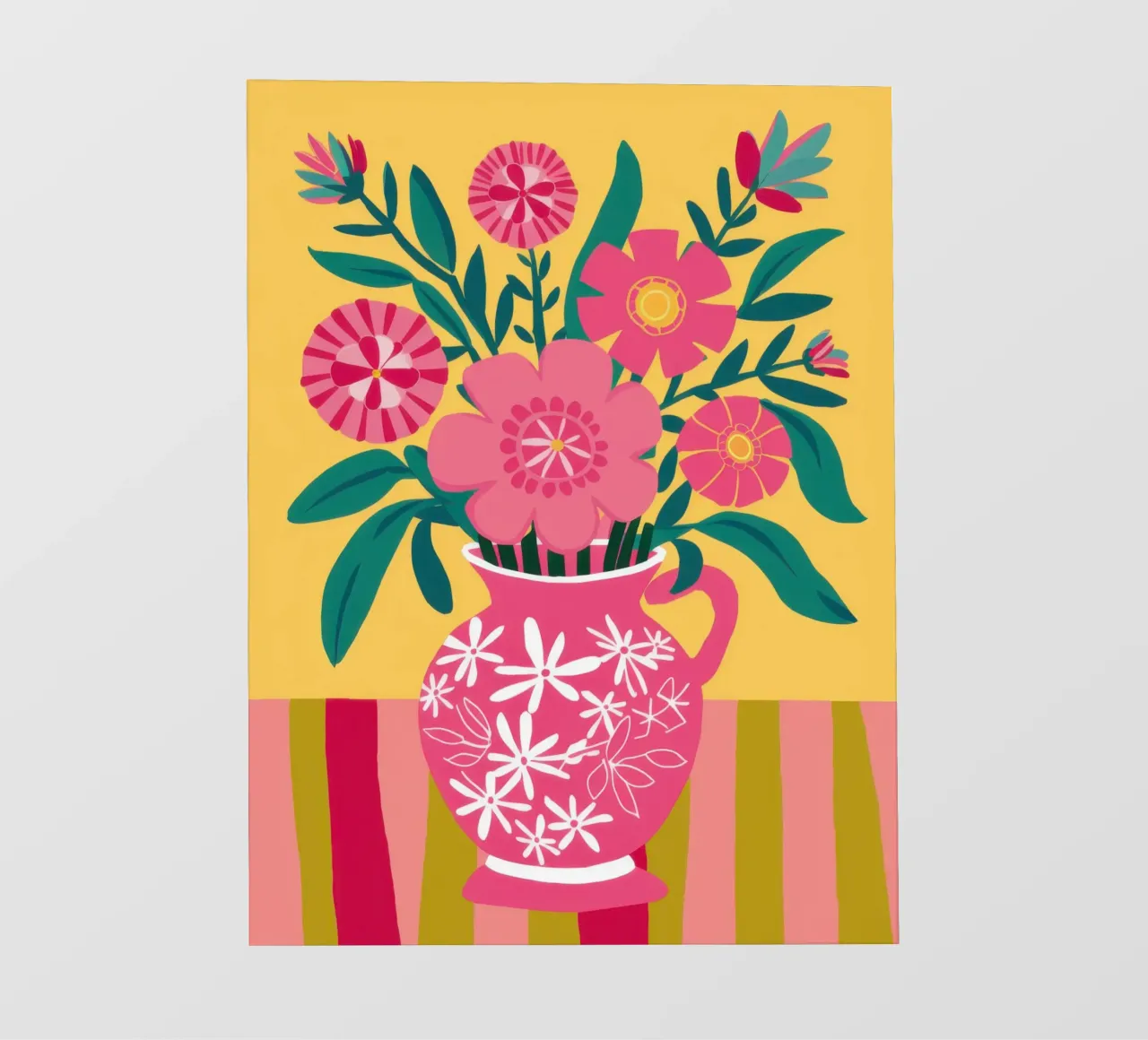 Gioia a righe fucsia telo in pvc da Dream Gesso