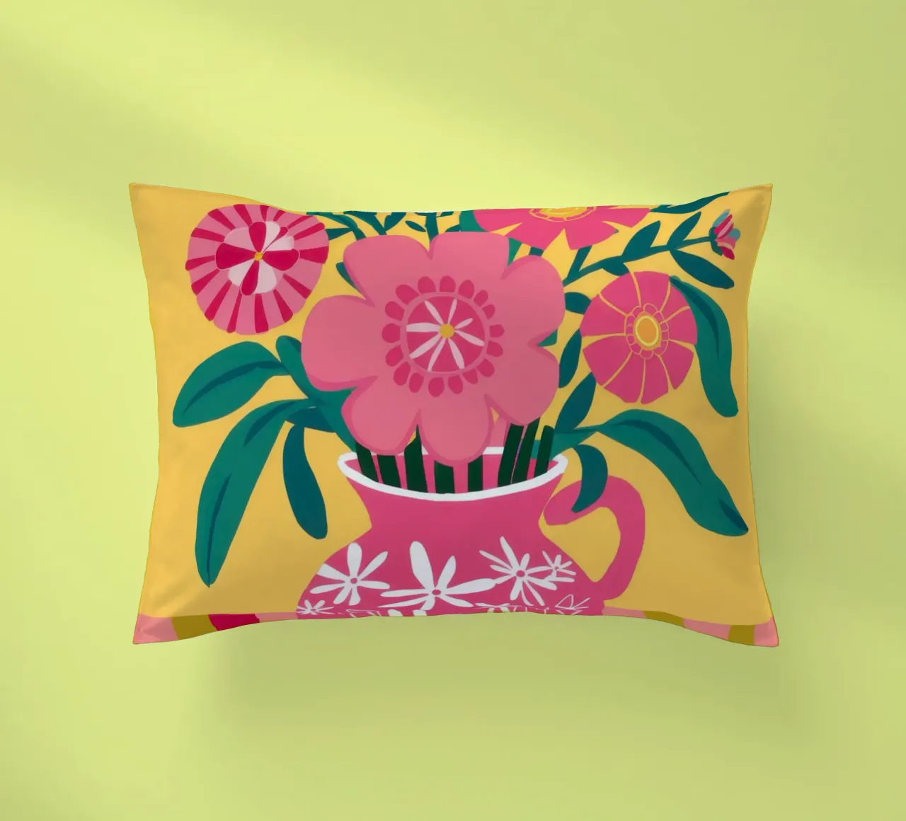 Gioia a righe fucsia cuscino da Dream Gesso