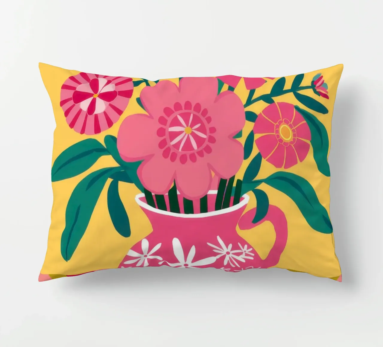 Gioia a righe fucsia cuscino da Dream Gesso