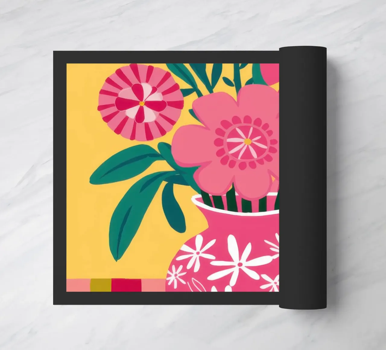 Gioia a righe fucsia zerbino da Dream Gesso