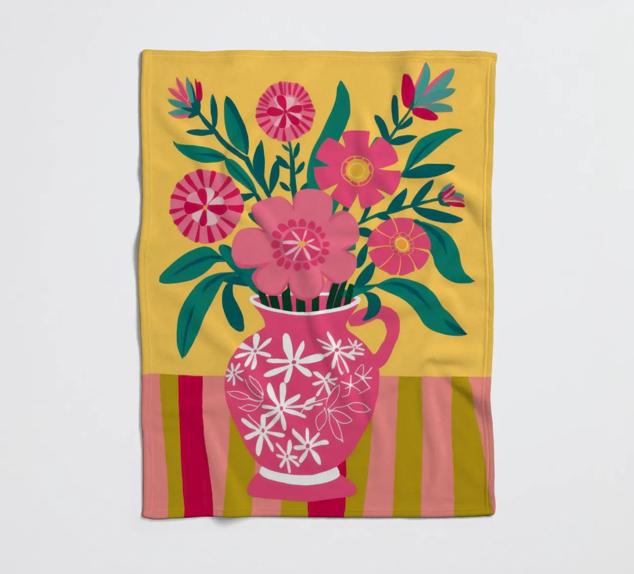 Gioia a righe fucsia coperta in pile da Dream Gesso