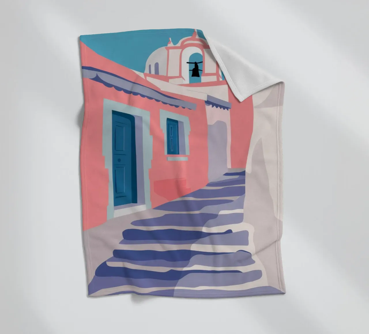 Scala per Santorini coperta in pile da Mythy Brush