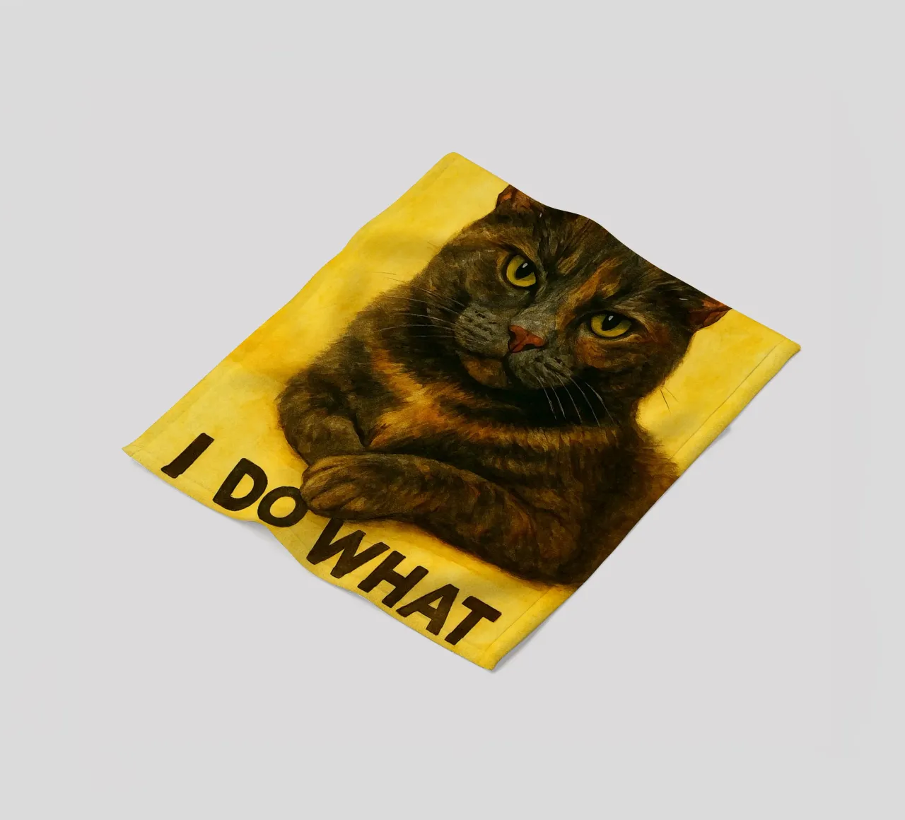 funny cat i do what i want fleece blanket by Mirage
