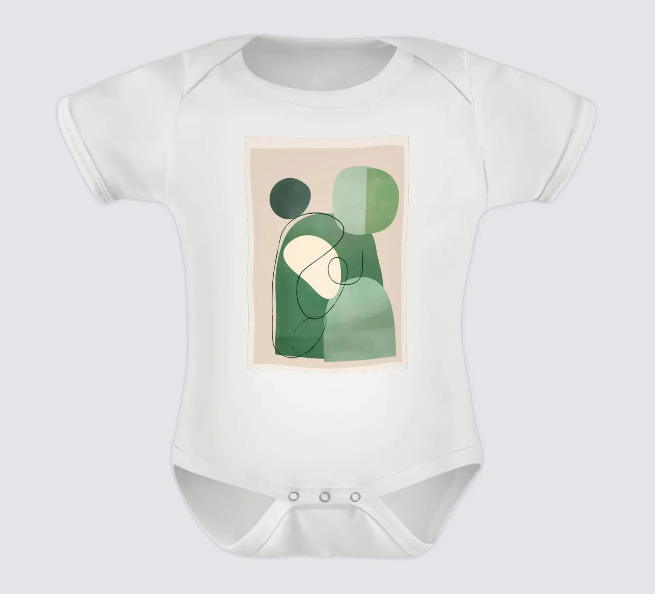 Floating Abstraction 3 body neonato maniche corte da cityart