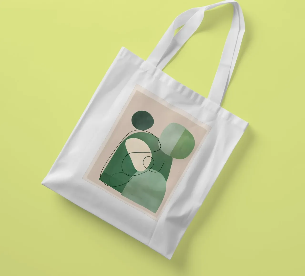 Floating Abstraction 3 borsa in juta da cityart