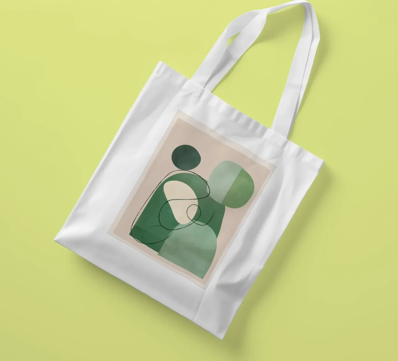 Floating Abstraction 3 borsa in juta da cityart