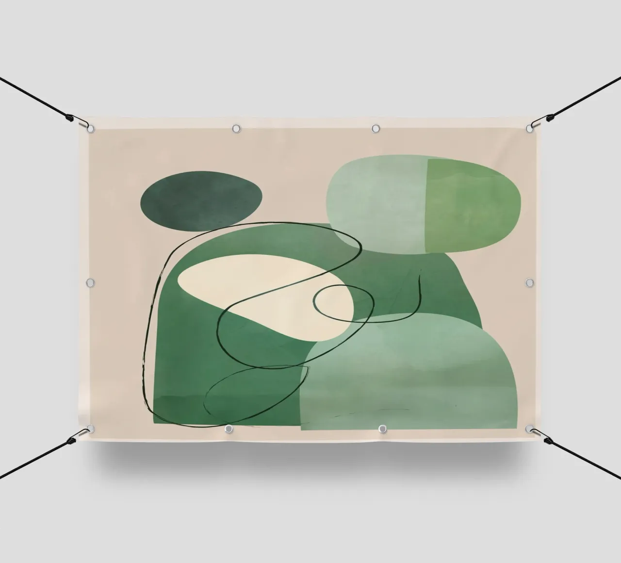 Floating Abstraction 3 telo in pvc da cityart