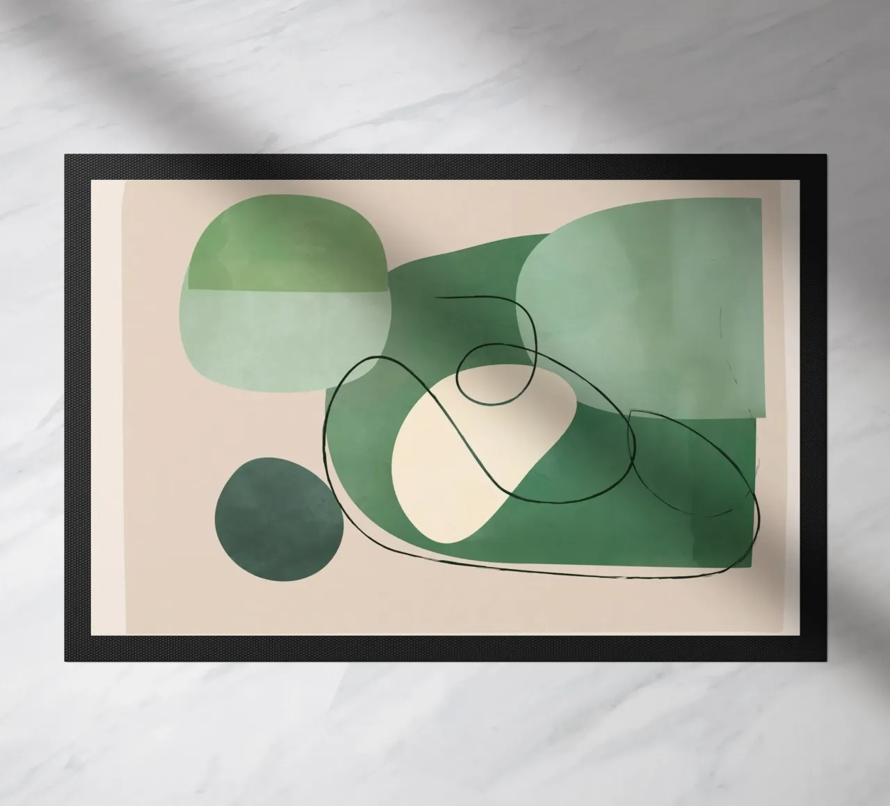 Floating Abstraction 3 doormat by cityart