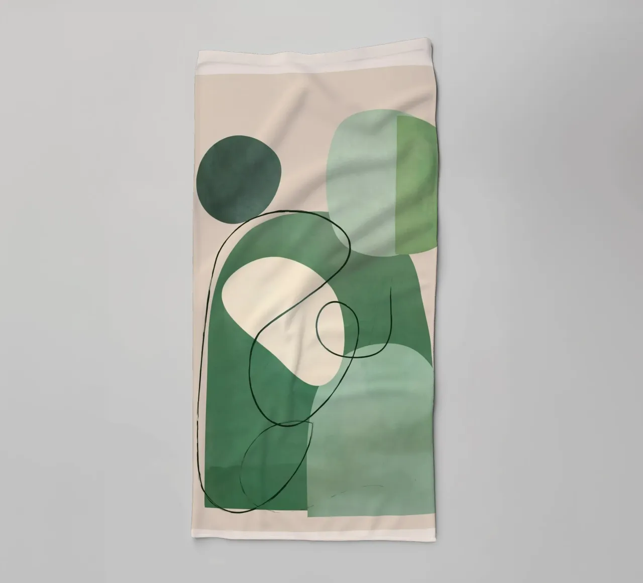 Floating Abstraction 3 towel by cityart