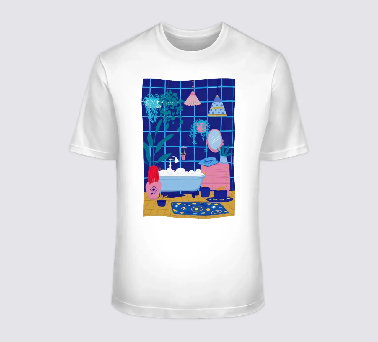 Santuario in piastrelle blu t-shirt da Ink Pulse
