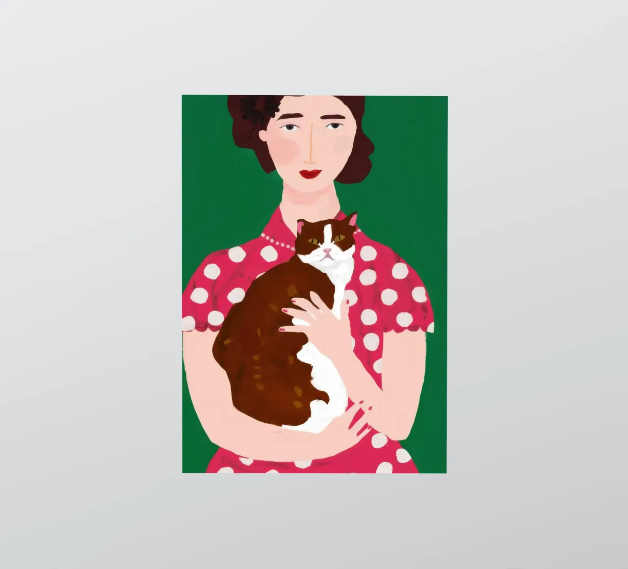 Polka Dot huisdier omhelzing sticker van Giant Foxs