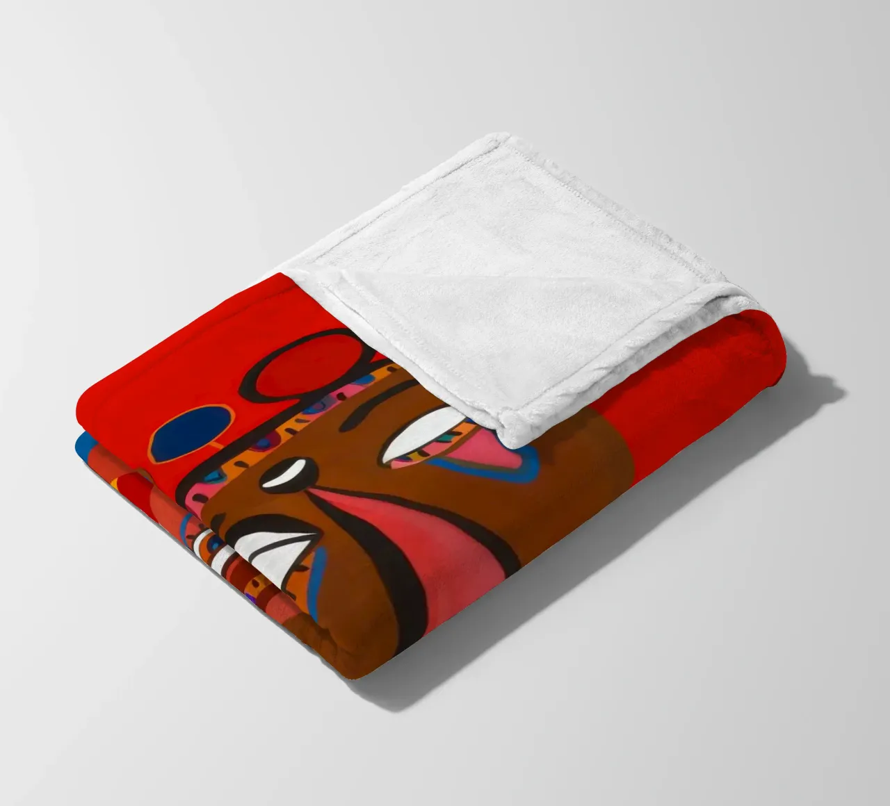 Abbraccio della Matriarca Cremisi coperta in pile da Reds Jays