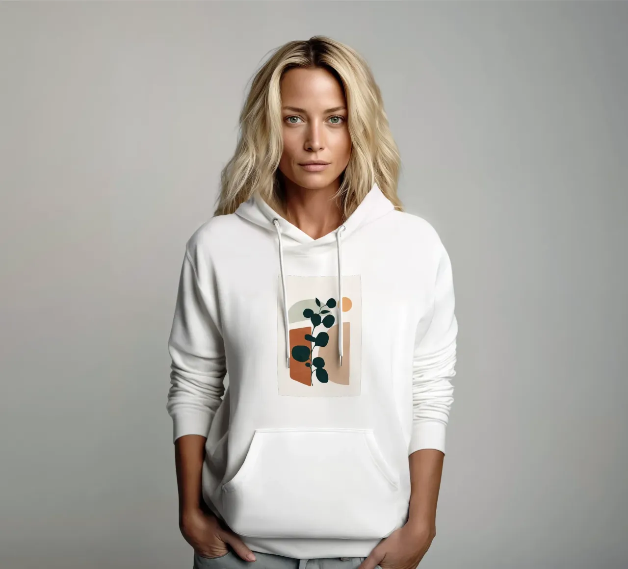 Soft Shapes V felpa con cappuccio da cityart