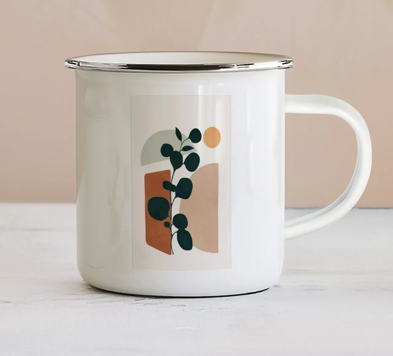 Soft Shapes V tazza in smalto da cityart